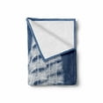 thumbnail image 2 of Nautical Soft Flannel Fleece Throw Blanket, Yacht in the Ocean Madend Shaped with Fluffy Cloudstmospheric Imaginary Sky, Cozy Plush for Indoor and Outdoor Use, 70" x 90", Blue White, by Ambesonne, 2 of 6