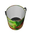 thumbnail image 2 of DouZhe Waterproof Collapsible Large Laundry Baskets, Cry Man Chaos Warning Prints Circular Hamper with Handles, 2 of 7