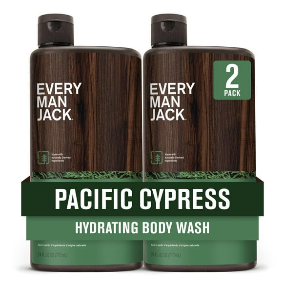 Gel de baño Every Man Jack Nourishing Pacific Cypress 720 ml x2