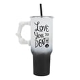 thumbnail image 4 of Nightmare Before Christmas Love You To Death 40 Oz Ombre Stainless Steel Tumbler With Handle, 4 of 7