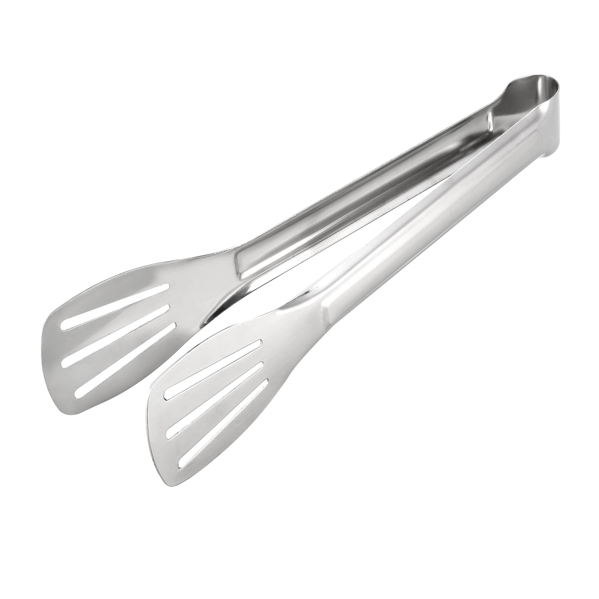 24cm Stainless Steel Barbecue Tongs Metal Food Tongs Grip BBQ Grilling