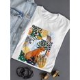 thumbnail image 3 of Jungle Jumble Collection. B T-Shirt Women -Victoria Borges Designs, Female Large, 3 of 4