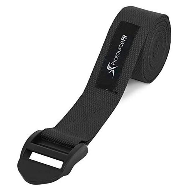 ProsourceFit Cinch Buckle Yoga Strap, Durable Cotton 8ft. x 1.5in for