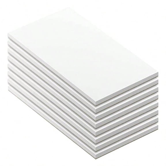 3" x 5" Note Pads - Memo Pads - Blank Scratch Pads - Small Notepad Writing Pads for Taking Notes and Task Allocation Easy to Peel 80gsm Papers with Cardboard Backing 50 Sheets Pack of 8