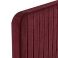 thumbnail image 4 of Modway Celine Channel Tufted Performance Velvet King Platform Bed in Maroon, 4 of 8