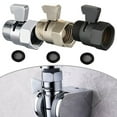thumbnail image 3 of Solid Brass Shower Head Shut off Valve Flow Control Brass Handle Chrome or Black, 3 of 5