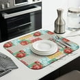 thumbnail image 3 of Microfibre Drying Mat for Kitchen Pioneer Dish Drying Drainer Mat Absorbent Colorful Floral Drying Mat Washing Up for Glass, Plate & Cup 16inch X 18inch, 3 of 7
