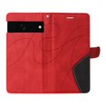 thumbnail image 3 of Wallet Case for Google Pixel 7 Pro with Card Slots Cash Holder Magnetic Clasp Flip Folio Cover, Premium Luxury PU Leather Kickstand Soft Silicone Shockproof Protective Case, Red, 3 of 8