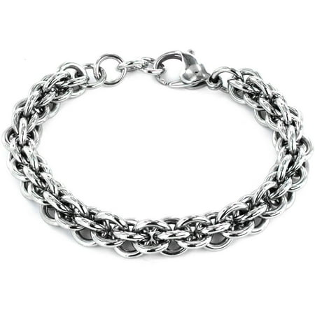 ELYA Stainless Steel Rolo Chain Bracelet