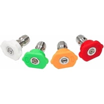 Huanherad Universal 4 Spray Nozzle Tips for Pressure Washer Machine 14587 Spray Nozzle 1/4'' Quick Connector, 4PCS