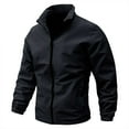 thumbnail image 2 of Dpytoraw Mens Autumn Fashion Leisure Square Thin Jacket Blouse Coat Baseball Top, 2 of 5