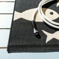 thumbnail image 3 of SAFAVIEH Courtyard Trena Fishes Indoor/Outdoor Runner Rug, Black/Beige, 2'3" x 20', 3 of 7