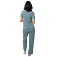 thumbnail image 3 of Fruit of the Loom Women's Soft & Breathable V-Neck Short Sleeve Top & Pajama Pant Set, Sizes S-4X, 3 of 10