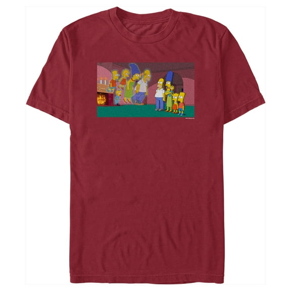 Men's The Simpsons Treehouse of Horror Doppelgangers Scene  Graphic Tee Cardinal X Large