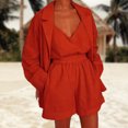 thumbnail image 2 of Conjunto a juego de pantalones cortos para mujer Trajes de viaje de verano Temperamento Traje de vacaciones FLhrweasw Nuevo, 2 of 9