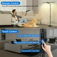 thumbnail image 2 of OUTON 2-in-1 LED Floor Lamp with Remote Touch Control Adjustable Standing Reading Light with 4 Color Temperature for Living Room, 2 of 9