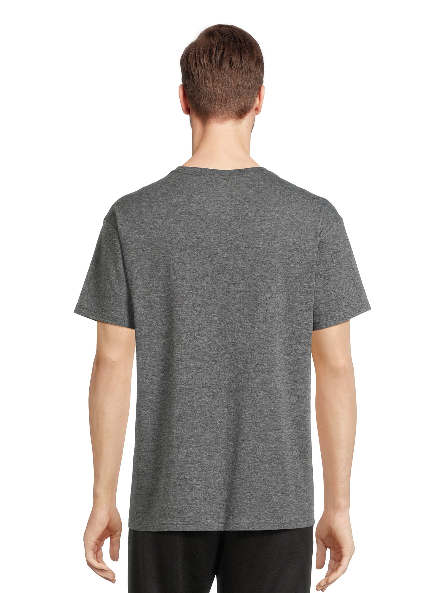 Athletic Works Men's and Big Men's Tri Blend Pocket Tee, Sizes XS-4XLT