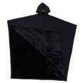 thumbnail image 1 of Capa holgada con capucha, abrigo tipo capa, cómoda, moderna y duradera. Poncho con capucha. Negro, 1 of 9