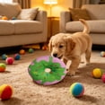 thumbnail image 1 of Donut Squeaky Cat Toy Soft Crystal Plush With Built In Squeaker Interactive Sound Toy Durable Bite Friendly Boredom Relief Play Toy for Cats Small Dogs Indoor Training Cuddle Use, 1 of 7