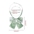 thumbnail image 2 of INSPIRE CHIC Plaid Pre-tied Knot Cute Stylish Colorful Bow Ties for Women Uniform School Green, 2 of 6