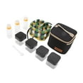 thumbnail image 1 of Seasoning Box Set, Camping Spice Containers Oxford Cloth ABS 7 Boxes  For Outdoor Black, 1 of 8