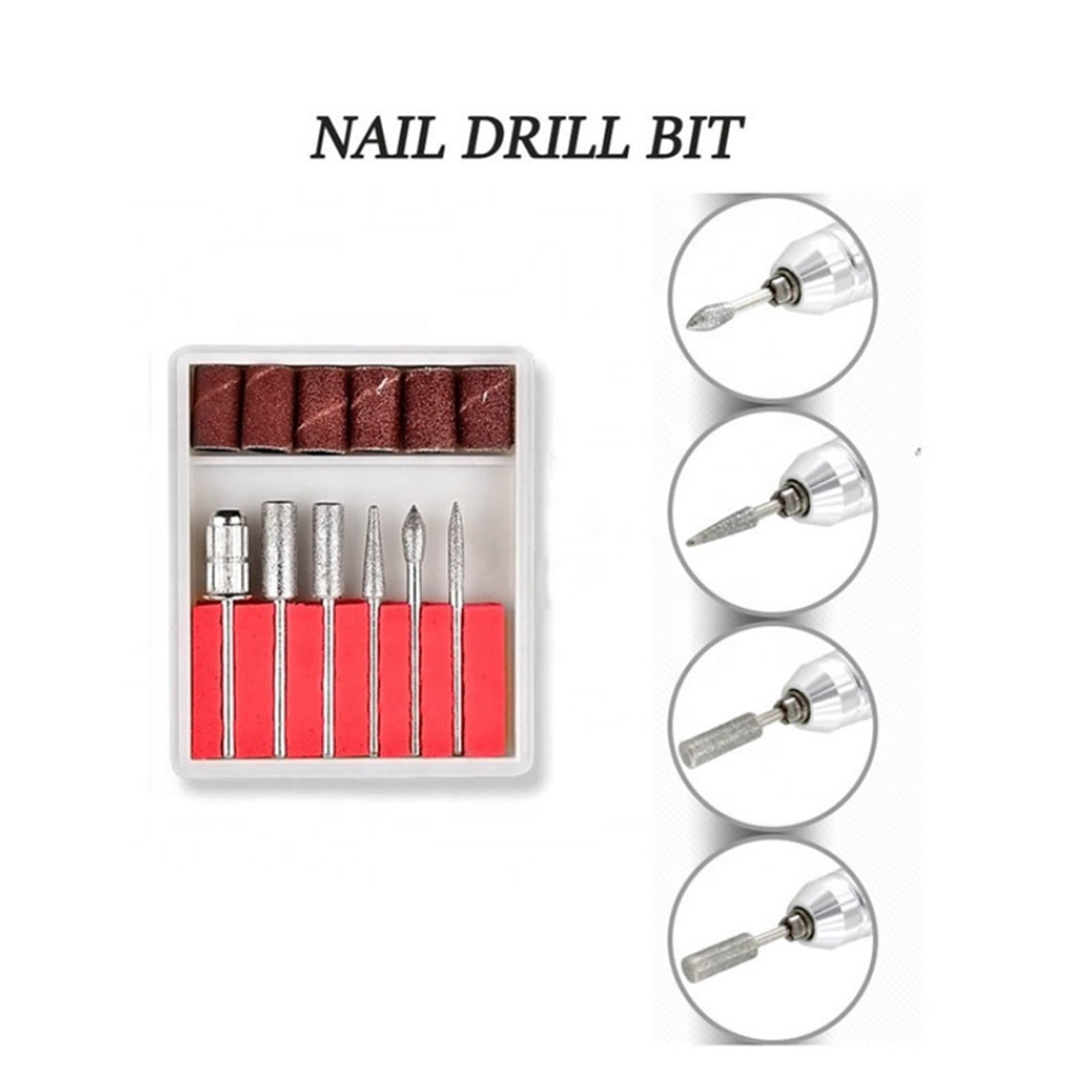 35000 RPM Electric Nail File, Professional Handle Electric Nail Drill Polish Machine, Manicure Nail Drill Set Tools