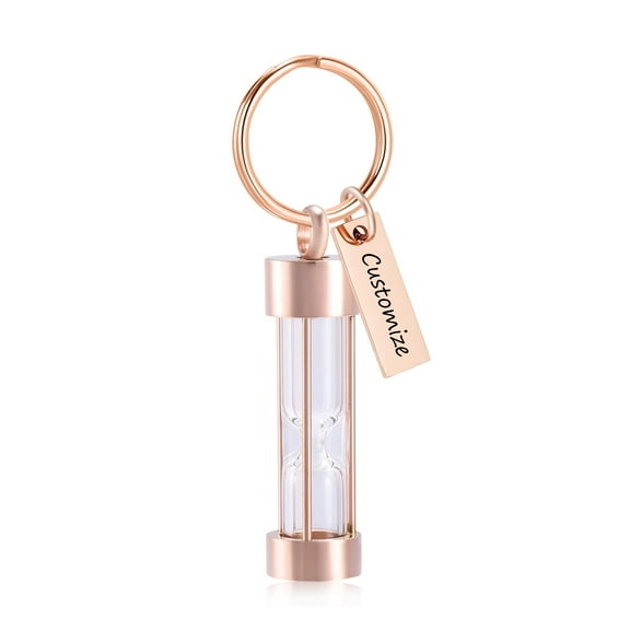 Time HourglassPendant Keepsake Cremation Jewelry for Ashes Urn Necklace Lockets Keyring for Human Ashes Pet Ashes Human Memorial Keychain
