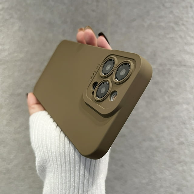 Candy Color Soft Matte Purple Phone Case For iPhone 15 14 Pro Max 13 12 11 X XR 14Plus Original Liquid Silicone Shockproof Cover T6 For iPhone XS Max