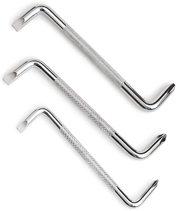 STONCEL 3pcs Offset Screwdriver Set, Head Screwdriver Set with