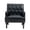 C-Black, variant on DREAMSIDEA Leather Accent Chair Living Room, Comfy Single Sofa Reading Chair Nailhead Trim for Bedroom, Brown