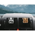 thumbnail image 6 of WIRESTER Car Air Freshener Fragrance Vent Clip Interior Decoration for Cars with Lemon Scented Pad - Animal Black Spot Cow, 6 of 7