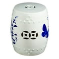 thumbnail image 2 of Indigo Butterfly Ceramic Stool, 2 of 2
