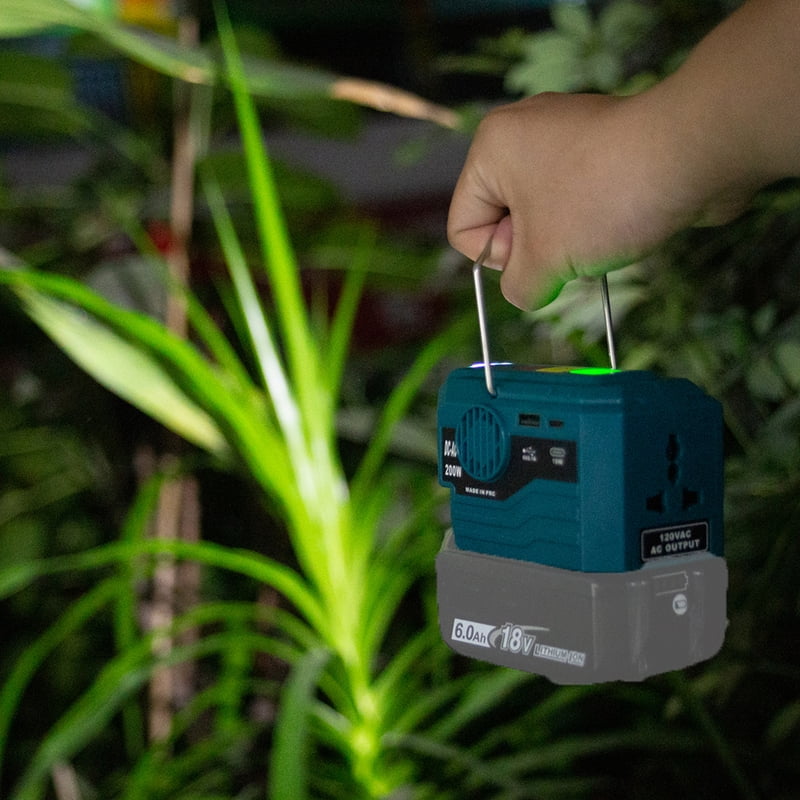 200W Power Inverter Generator for Ma*kita 18V Battery To 120V/220V AC Output USB and Type-C Adapter New