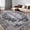 Bohemian-Black, variant on 8x10 Boho Area Rug, Washable Vintage Persian Rug with Non-Slip Rubber Backing for Living Room