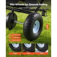 thumbnail image 3 of 9.8 ft Tow Behind Broadcast Spreader 85 lbs Hopper 10 Inch All Terrain Tires Adjustable Flow Control for Lawn Seed Fertilizer Ice Melt, 3 of 7