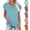 Mint Green, variant on pstuiky Short Sleeve Tshirts Shirts for Women Oversized V-Neck Solid Color Women'S Blouses Formal Loose Fit Comfortable Fashion Clothing Workout Tops for Women
