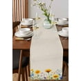 thumbnail image 4 of Colorful Spring Floral Table Runner 108 Inches, Summer Botanical Pastoral Bed Runner Dresser Scarves Tabletop for Indoor Outdoor Parties/Ceremony/Banquet, 13"x 108", 4 of 8