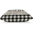 thumbnail image 3 of Spring Home Sweet Home Pillow Cover 16x16 Set of 2, Rustic Buffalo Plaids Wood Throw Pillow Covers Spring Wreath Farmhouse Decorative Linen Cushion Cases for Home Sofa Outdoor Decor, 3 of 6