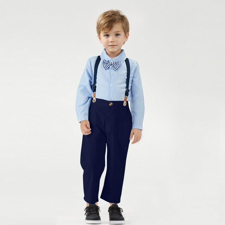 blue dress pants with suspenders Navy Suspenders & Royal Blue Bow Tie