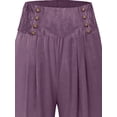 thumbnail image 3 of WILLBEST Pantalones Casuales para Mujer: Pantalones Anchos de Verano con Bolsillos para Mayor Comodidad Diaria. Extra Grande, 3 of 5
