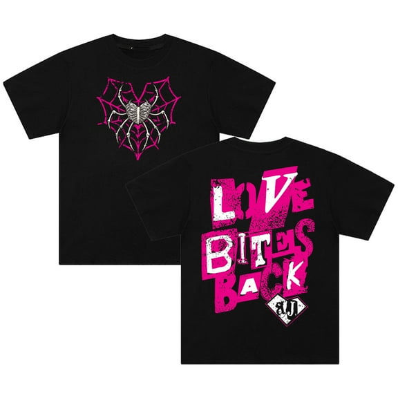 AJ Lee Love Bites T-shirt Crewneck Short Sleeve Cotton Tee Men Women Streetwear Tops