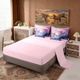 thumbnail image 4 of Erosebridal Chic Horse Twin Bedding Sets for Girls, Pink Cherry Blossoms Bedding Comforter Set, 4 of 6