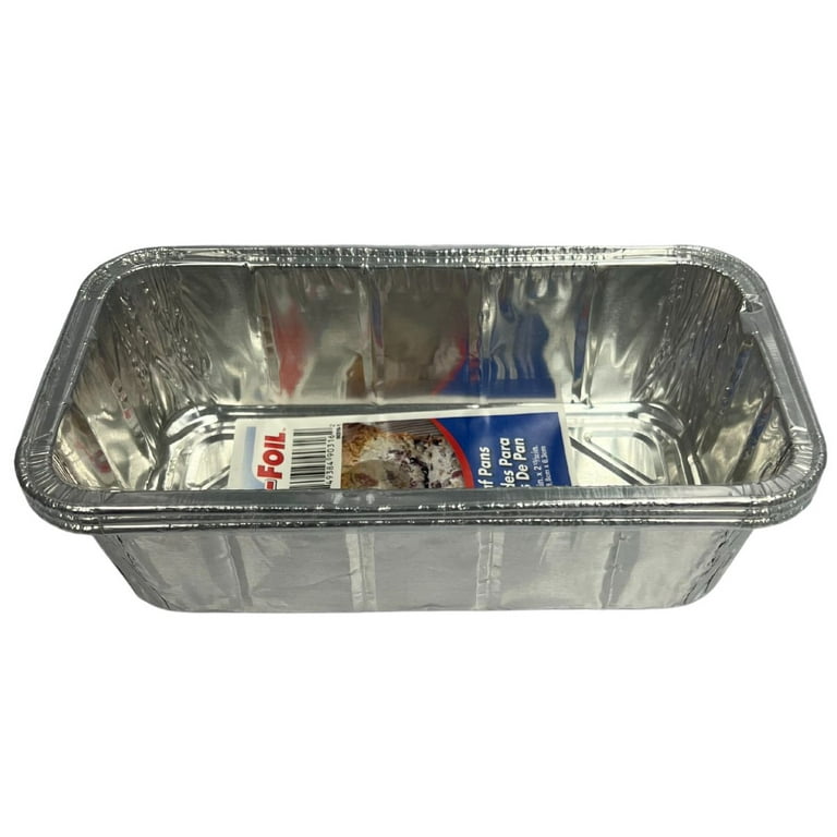 Waytiffer Loaf Pans [50 Pack] 2lb Heavy Duty Disposable Aluminum Foil Premium Bread Tins Standard Size - 8.5 x 4.5 x 2.5 Perfect for Homemade