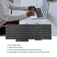 thumbnail image 4 of Inteprter Teclados silenciosos para portátiles negros con tapas de puntero, equipo de entrada, repuesto de piezas de reparación de computadoras Juegos de teclado y mouse para computadora, 4 of 5