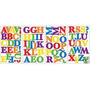 RAINBOW Colored ALPHABET 73 Wall Stickers Kids Name Letters Room Decor Decals