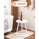 thumbnail image 4 of Mesa auxiliar redonda Apicizon con patas de madera blanca, 42 cm x 52 cm, 4 of 9