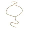 thumbnail image 3 of Collar Zulema Cadena para el Cuello en Forma de Y Lariat Dorado, 3 of 8