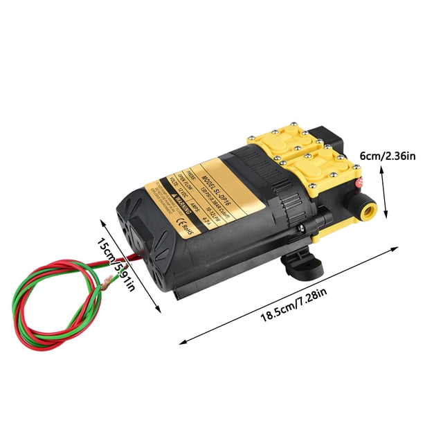 Water Sprayer Pump, 12V High Pressure Agricultural Electric Water Pump Water Sprayer Pump