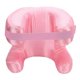 thumbnail image 1 of Silk Fabric Face Pillow, Memory Foam, Soft and Ergonomic Cushion, for Back Sleep, Pink, 1 of 4