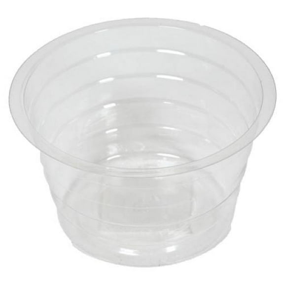 Midwest DL4 4" Clear Vinyl Deep Plant Planter Saucer Liner - Quantity of 25